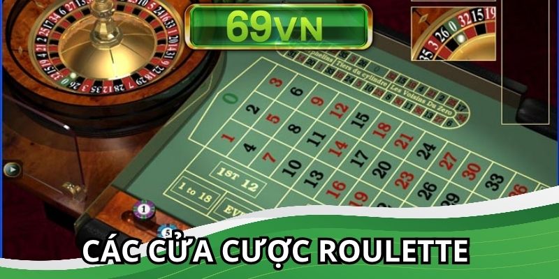 Điểm danh những cửa cược Roulette 69VN cung cấp cho hội viên